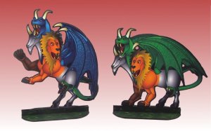 Chimera Standee (Paper Miniature)