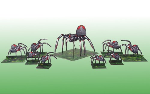 Paper Miniature Redback Spider