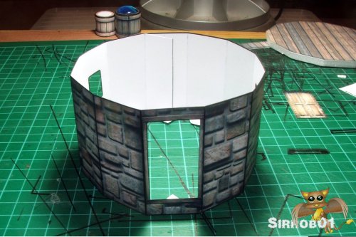 Papercraft Graffam Observatory 3