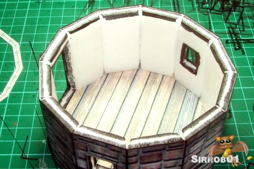 Papercraft Graffam Observatory 4