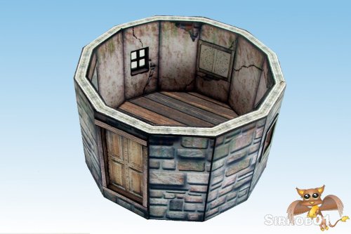 Papercraft Graffam Observatory 5