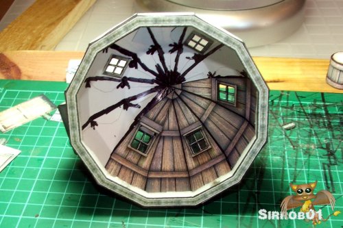 Papercraft Graffam Observatory 7