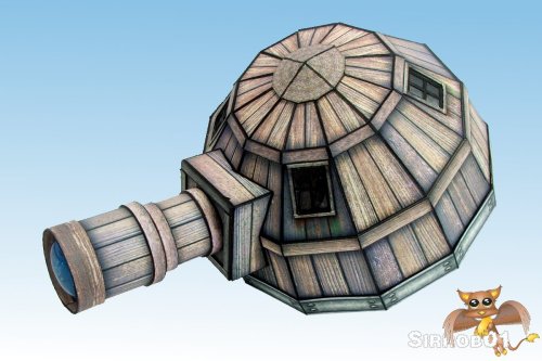 Papercraft Graffam Observatory 8