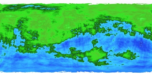 Blobe Blue Green Four Map