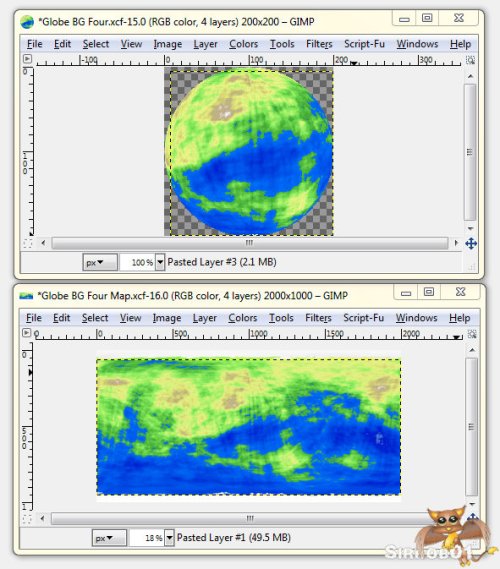 Gimp Planet Tutorial Five