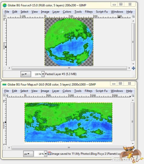 Gimp Planet Tutorial Nine