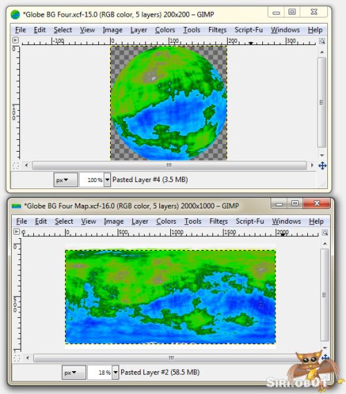 Gimp Planet Tutorial Seven