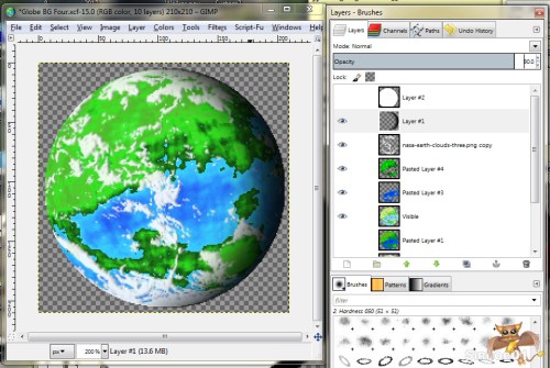 Gimp Planet Tutorial Thirteen