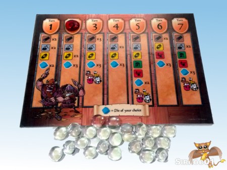 Castle Dice Turn Board