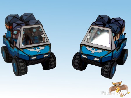 Flipit Blue Falcons Osprey Transport Vehicle