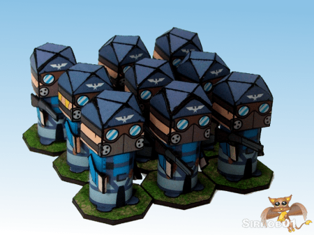 Flipit Blue Falcons Soldier Troop Single Unit