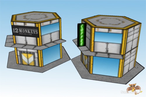 Battletech 6mm City Commercial Buildings 1_6